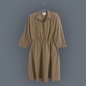 Khaki Shirt Dress